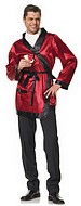 Hugh Hefner, costume robe, satin, bow, long sleeves